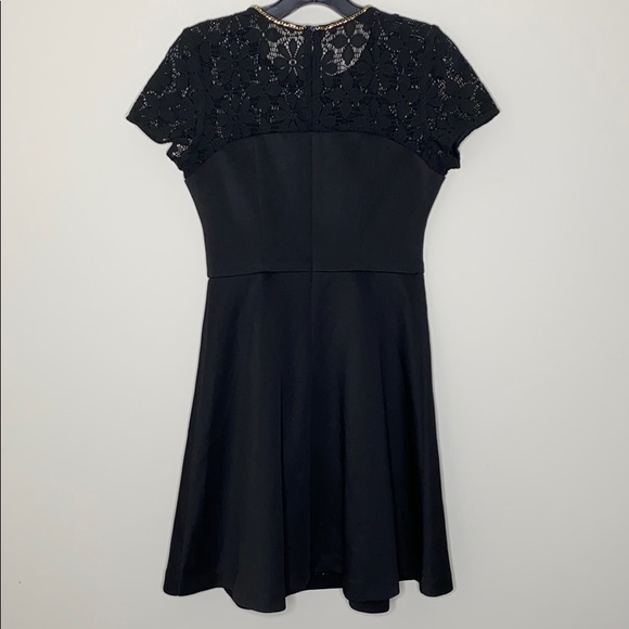 JESSICA SIMPSON Lace & Scuba Fit & Flare Dress sz2 - Picture 4 of 15